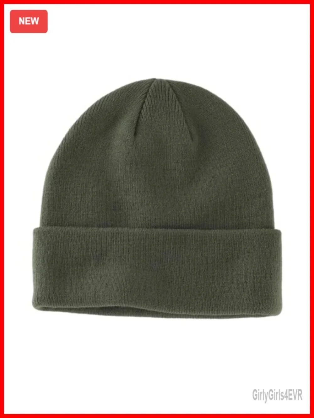 Unisex Cuffed Knitted Beanie Winter Hat Skull Cap